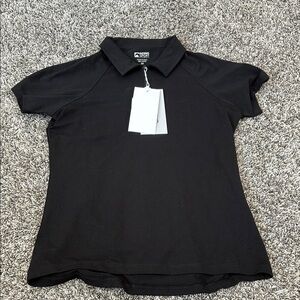 Riding sport kids lark polo shirt black kids medium